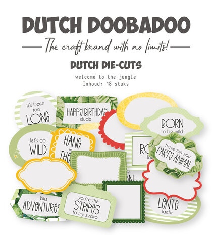 Dutch Doobadoo Welcome to the Jungle Dutch Die-Cuts (18pcs) (474.007.036) (OUTLET)