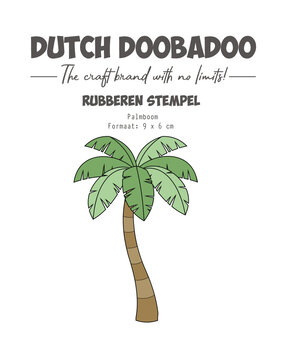 Dutch Doobadoo Rubber Stamp Palmboom (497.004.009) (OUTLET)