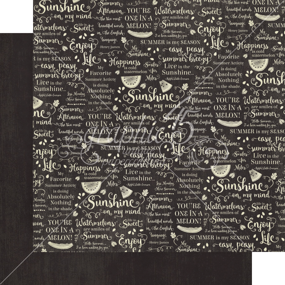 Graphic 45 Sunshine on my Mind 12x12 Inch Patterns & Solids Pack (4502840)