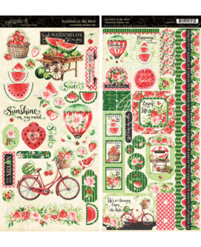Graphic 45 Sunshine on my Mind Cardstock Sticker Set (4502841) (DISCONTINUED)
