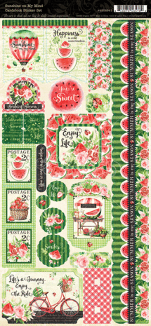Graphic 45 Sunshine on my Mind Cardstock Sticker Set (4502841) (DISCONTINUED)