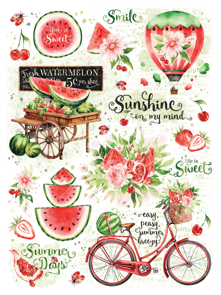 Graphic 45 Sunshine on my Mind Rub-On Transfer Set (4502844)