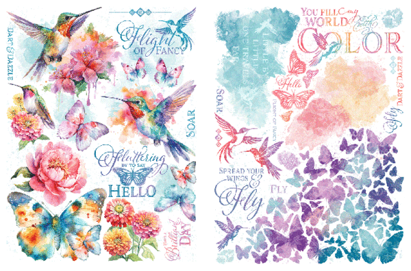 Graphic 45 Flight of Fancy Rub-On Transfer Set (4502859)