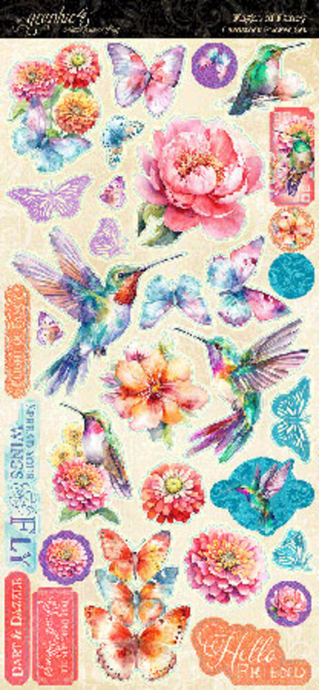 Graphic 45 Flight of Fancy Cardstock Sticker Set (4502856) (DISCONTINUED) Graphic 45 Flight of Fancy Cardstock Sticker Set (4502856) (DISCONTINUED)