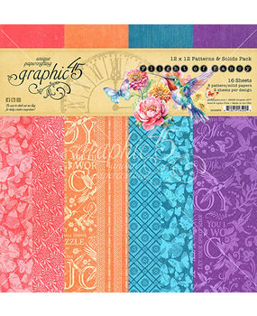 Graphic 45 Flight of Fancy 12x12 Inch Patterns & Solids Pack (4502855)