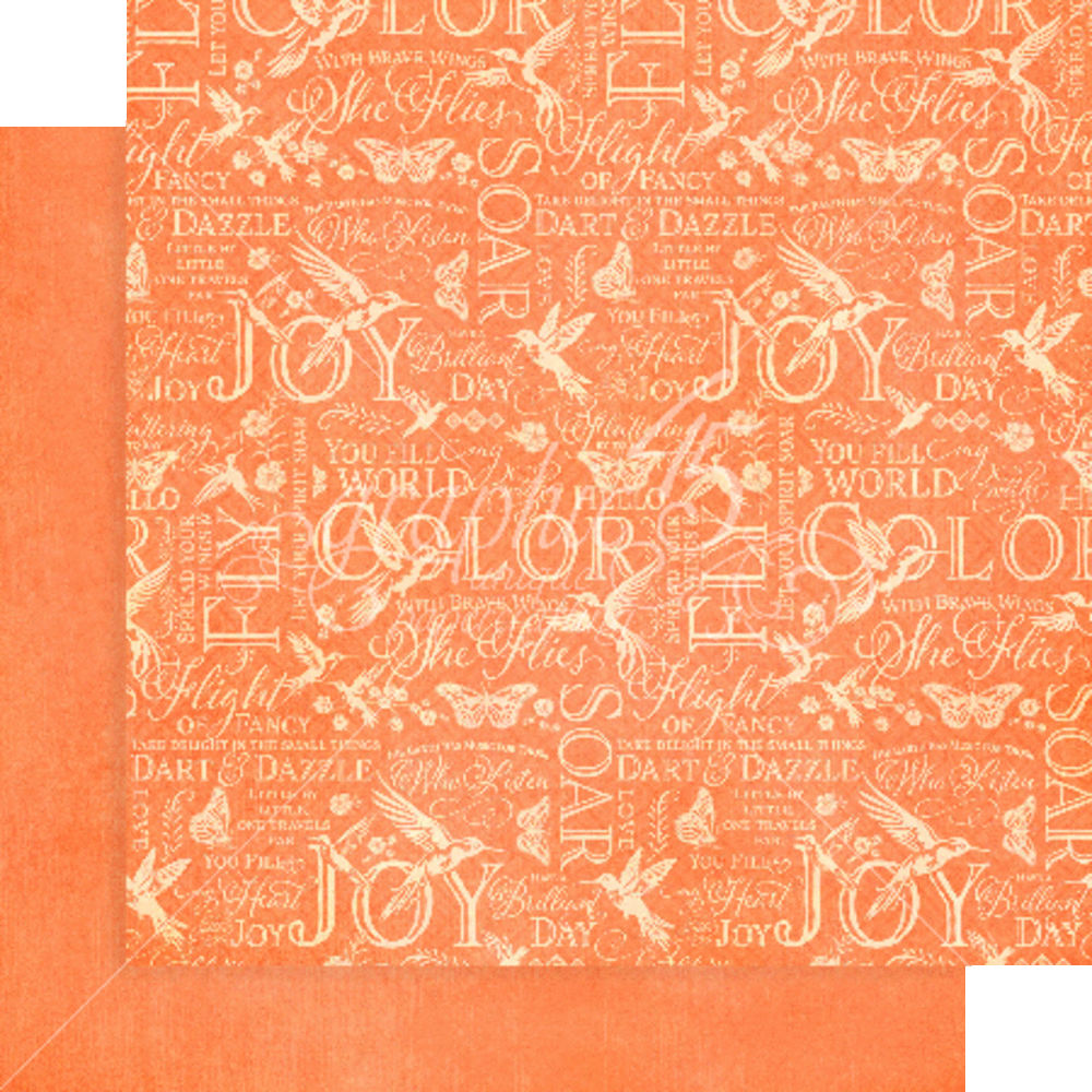 Graphic 45 Flight of Fancy 12x12 Inch Patterns & Solids Pack (4502855)