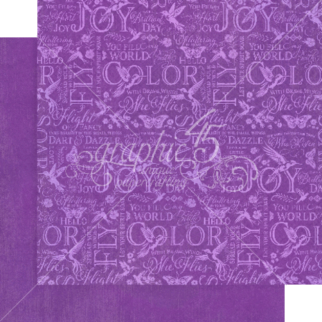 Graphic 45 Flight of Fancy 12x12 Inch Patterns & Solids Pack (4502855)