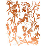 Re-Design with Prima Kacha Copper Foil Bird Watching 18x24 Inch Decor Transfers (669737)