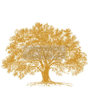 Re-Design with Prima Kacha Gold Foil Growth 18x24 Inch Decor Transfers (669768)