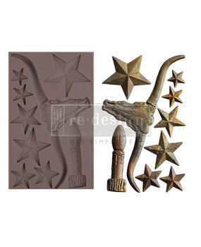 Re-Design with Prima Wild West Whispers 5x10 Inch Decor Mould (669874)