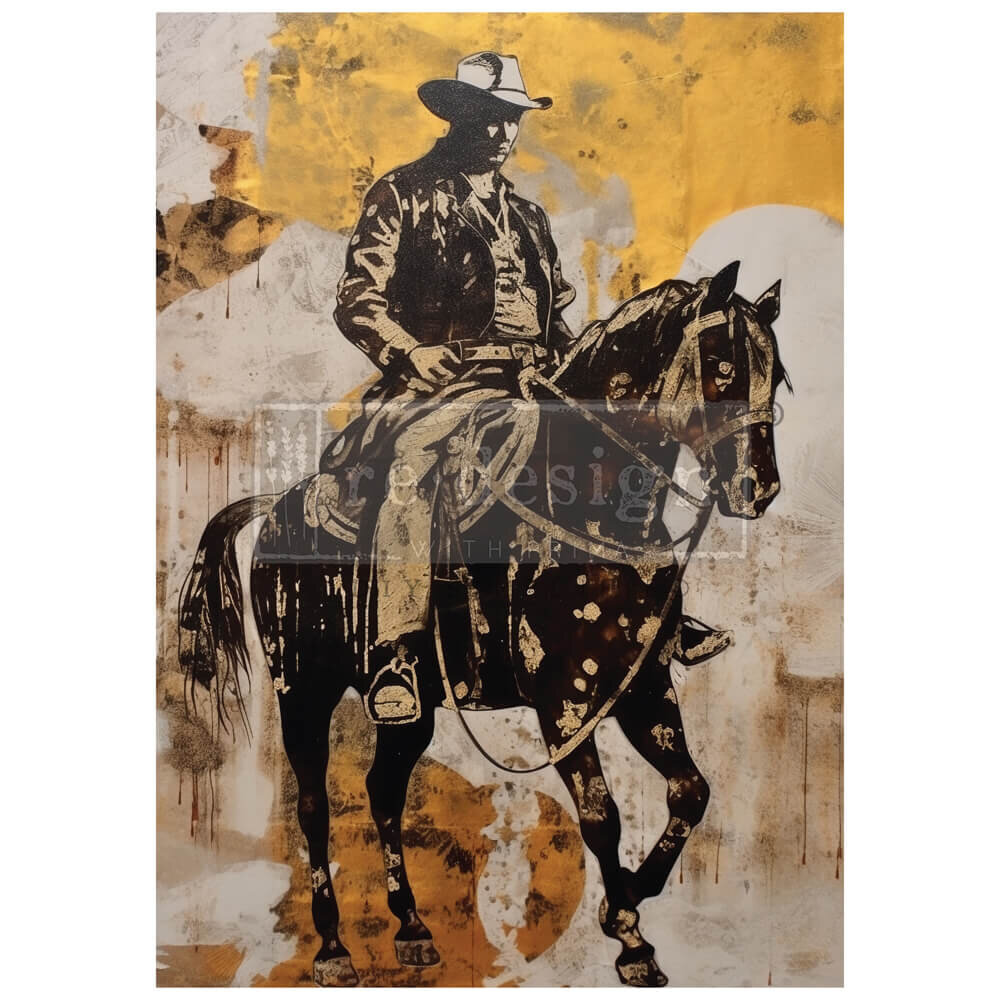 Re-Design with Prima Cowboy Cavalry A1 Decoupage Fiber (1pcs) (669812)