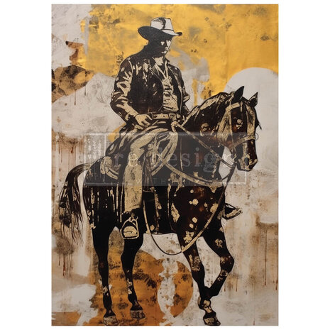 Re-Design with Prima Cowboy Cavalry A1 Decoupage Fiber (1pcs) (669812)
