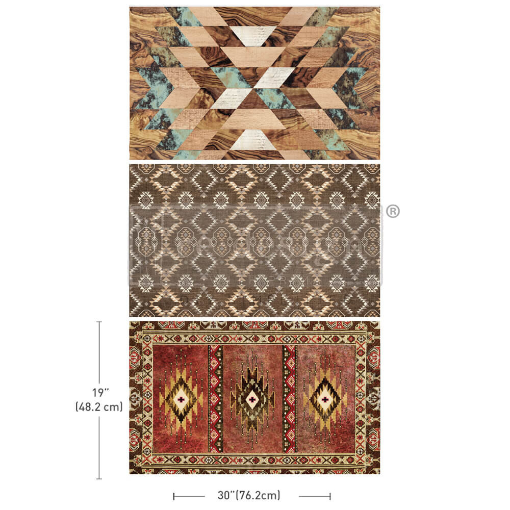 Re-Design with Prima Western Whimsy 19.5x30 Inch Tissue Paper (3pcs) (669799) (DISCONTINUED)