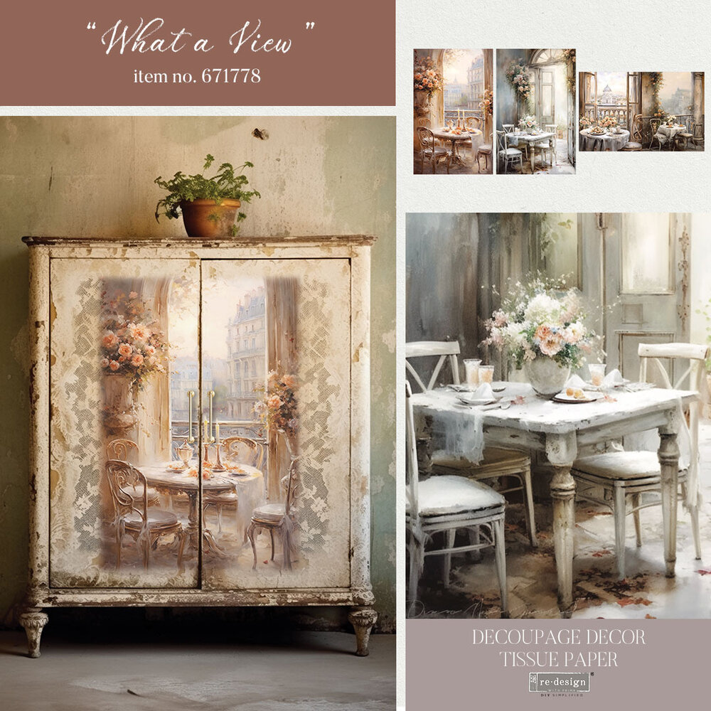 Re-Design with Prima What a View 19.5x30 Inch Tissue Paper (3pcs) (671778) (DISCONTINUED) Re-Design with Prima What a View 19.5x30 Inch Tissue Paper (3pcs) (671778) (DISCONTINUED)