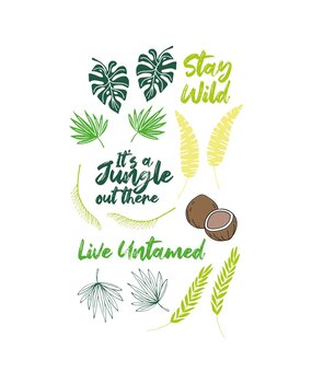 Sizzix Clear Stamps by Catherine Pooler Stay Wild (18pcs) (666660) (DISCONTINUED)