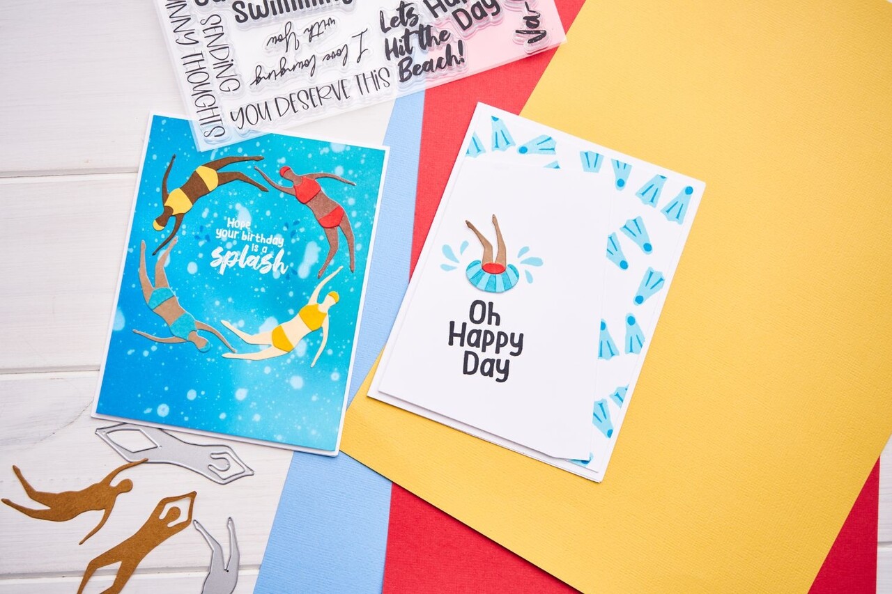 Sizzix Clear Stamps by Catherine Pooler Synchronized Swimmers (29pcs) (666658) (DISCONTINUED)