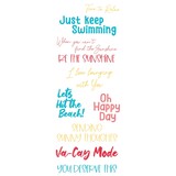 Sizzix Clear Stamps by Catherine Pooler Va-Cay Mode (10pcs) (666657) (DISCONTINUED)