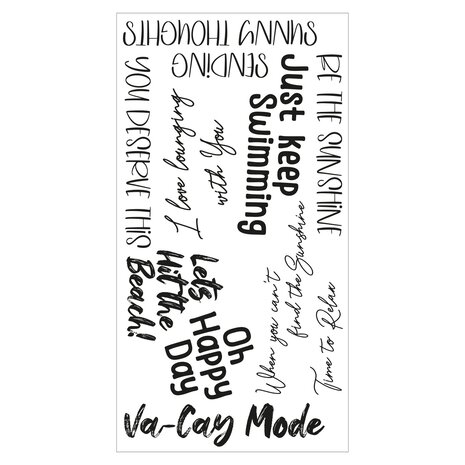 Sizzix Clear Stamps by Catherine Pooler Va-Cay Mode (10pcs) (666657) (DISCONTINUED) Sizzix Clear Stamps by Catherine Pooler Va-Cay Mode (10pcs) (666657) (DISCONTINUED)