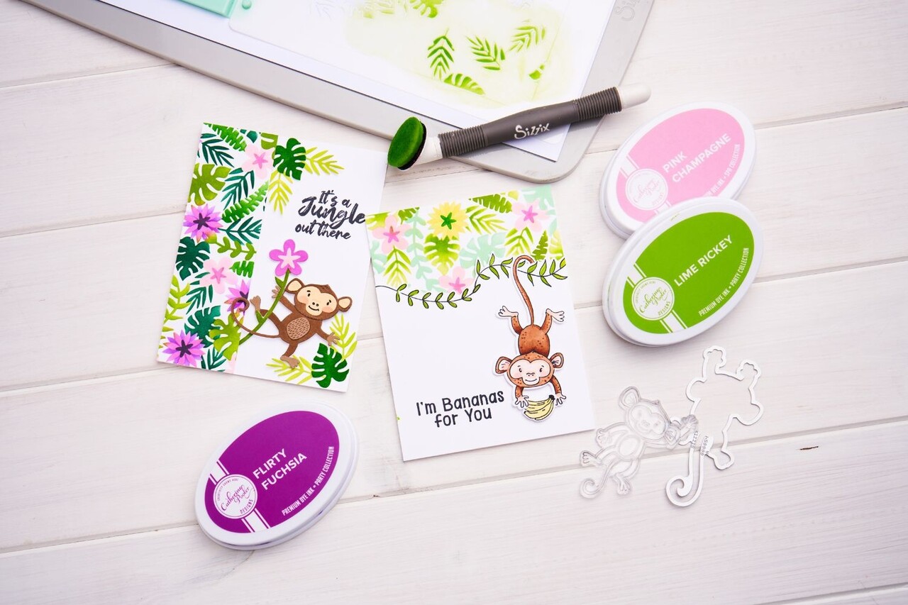 Sizzix Framelits Die by Catherine Pooler Going Bananas #2 (22pcs) (666654) (DISCONTINUED)