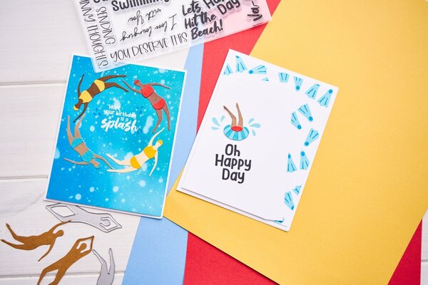 Sizzix Framelits Die by Catherine Pooler Synchronized Swimmers #2 (20pcs) (666659) (DISCONTINUED)