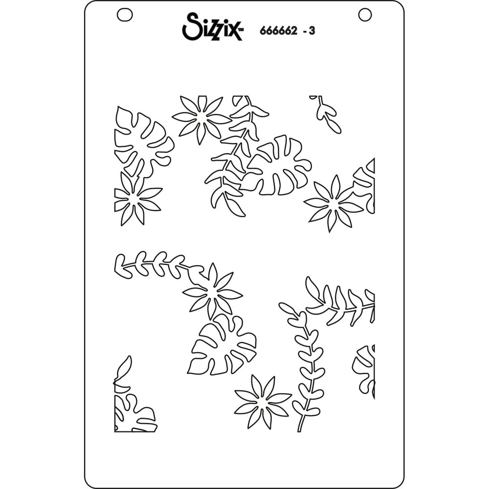 Sizzix Layered Stencils by Catherine Pooler It's a Jungle Out There (4pcs) (666662) (DISCONTINUED)