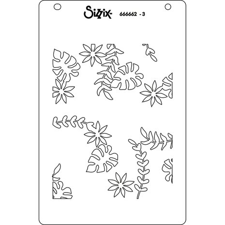 Sizzix Layered Stencils by Catherine Pooler It's a Jungle Out There (4pcs) (666662) (DISCONTINUED)