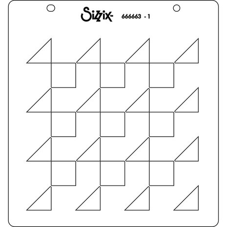 Sizzix Layered Stencils by Catherine Pooler Pool Deck (4pcs) (666663) (DISCONTINUED)
