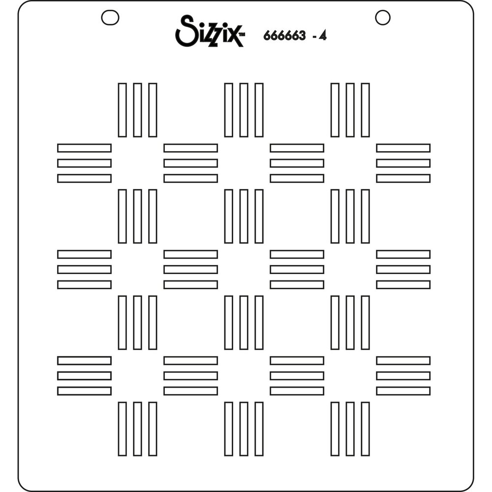 Sizzix Layered Stencils by Catherine Pooler Pool Deck (4pcs) (666663) (DISCONTINUED)
