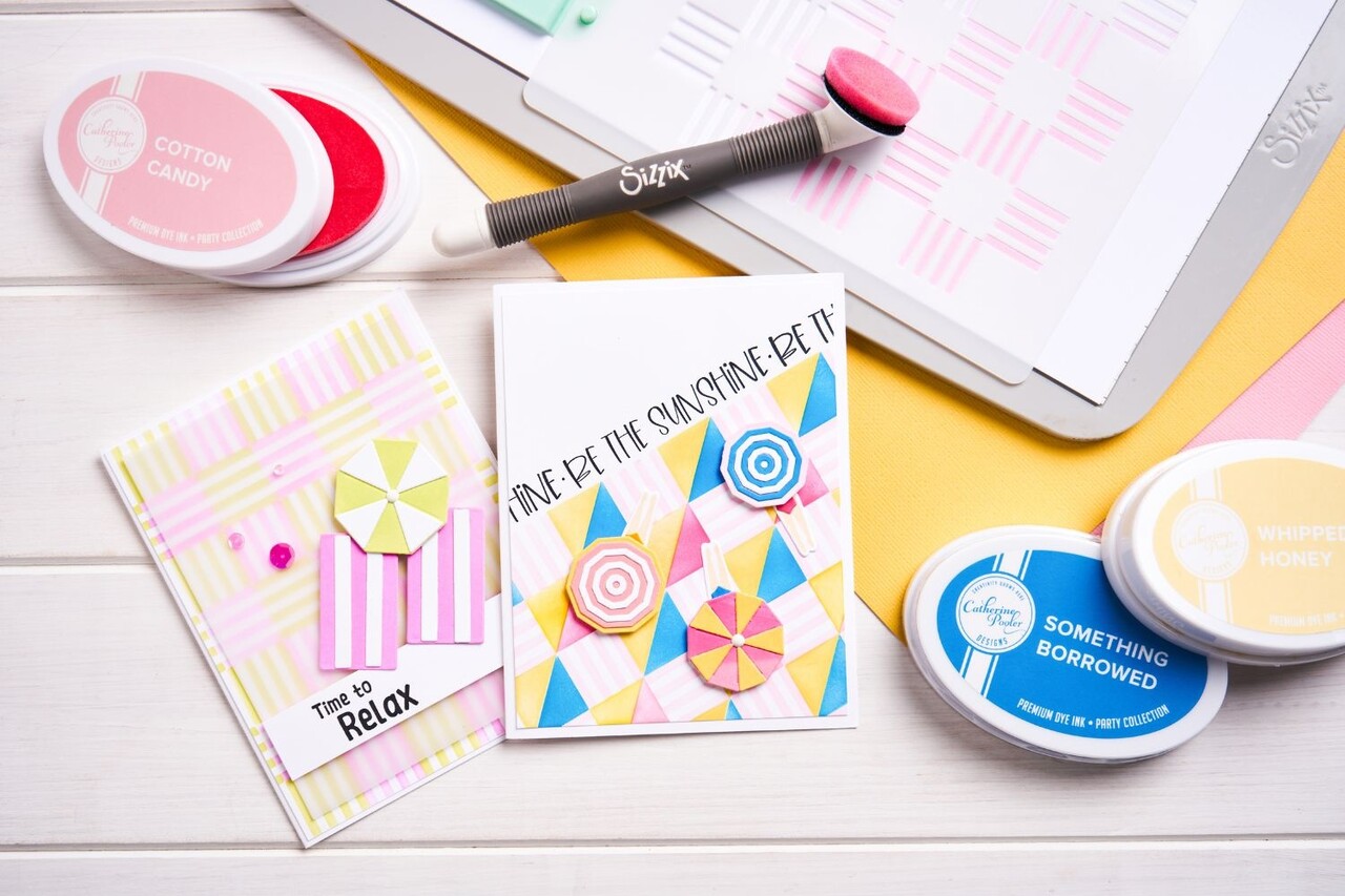 Sizzix Layered Stencils by Catherine Pooler Pool Deck (4pcs) (666663) (DISCONTINUED)