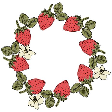 Sizzix Clear Stamps by Lisa Jones Botanical Fruit (19pcs) (666611)