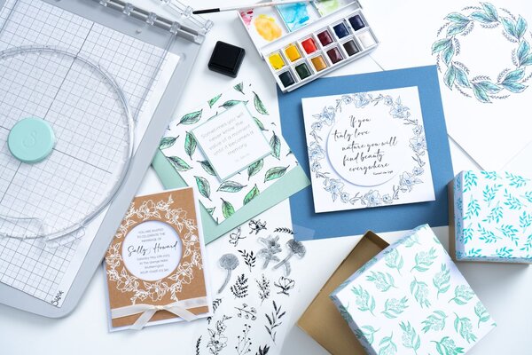 Sizzix Clear Stamps by Lisa Jones Garden Botanicals (17pcs) (666641)