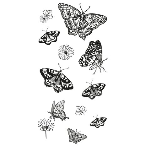 Sizzix Clear Stamps by Lisa Jones Nature Butterflies (13pcs) (666642) Sizzix Clear Stamps by Lisa Jones Nature Butterflies (13pcs) (666642)