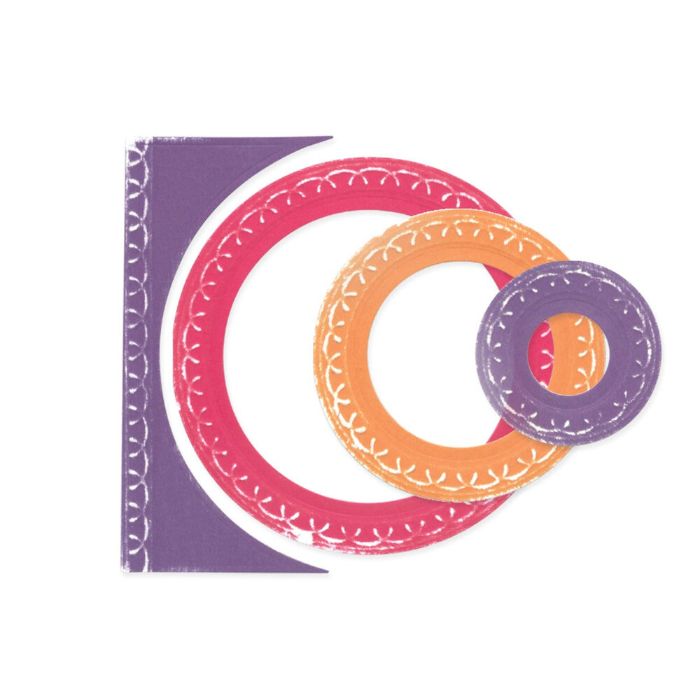 Sizzix Framelits Die by Stacey Park Fanciful Alena Arched Circles (9pcs) (666651) (DISCONTINUED) Sizzix Framelits Die by Stacey Park Fanciful Alena Arched Circles (9pcs) (666651) (DISCONTINUED)