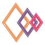 Sizzix Framelits Die by Stacey Park Fanciful Katy Deco Diamonds (13pcs) (666652) (DISCONTINUED)