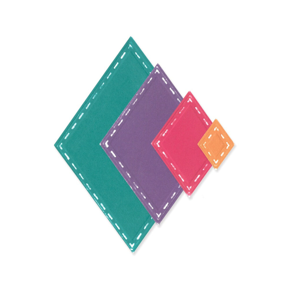 Sizzix Framelits Die by Stacey Park Fanciful Katy Deco Diamonds (13pcs) (666652) (DISCONTINUED)