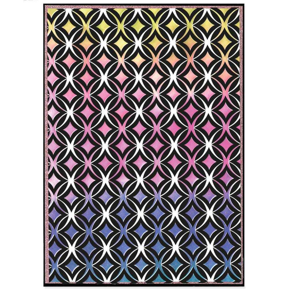 Sizzix Stencil by Stacey Park Cosmopolitan, Uptown Adornment (666647) (DISCONTINUED)