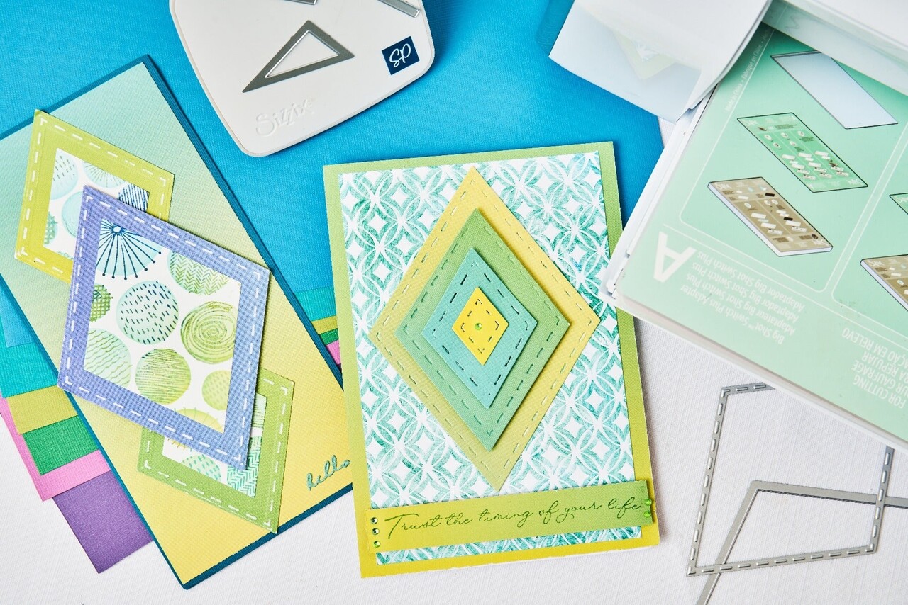 Sizzix Stencil by Stacey Park Cosmopolitan, Uptown Adornment (666647) (DISCONTINUED)