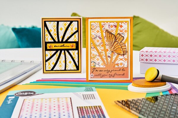 Sizzix Stencil by Stacey Park Cosmopolitan, Uptown Adornment (666647) (DISCONTINUED)