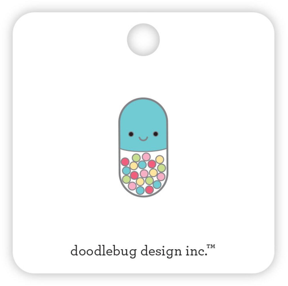 Doodlebug Design Happy Pill Collectible Pins (8020) (DISCONTINUED)