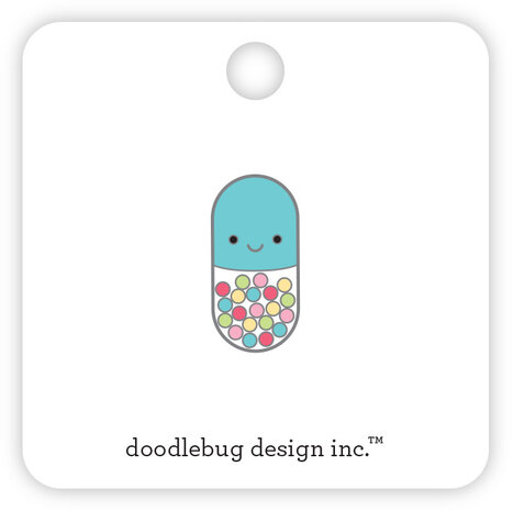 Doodlebug Design Happy Pill Collectible Pins (8020) (DISCONTINUED)