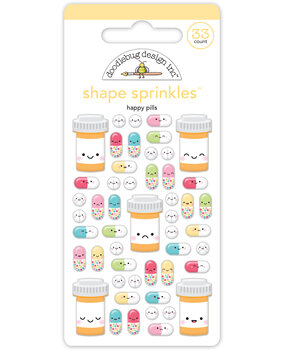 Doodlebug Design Happy Pills Shape Sprinkles (8007) (DISCONTINUED)