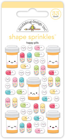Doodlebug Design Happy Pills Shape Sprinkles (8007) (DISCONTINUED) Doodlebug Design Happy Pills Shape Sprinkles (8007) (DISCONTINUED)