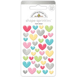 Doodlebug Design Heart Attack Shape Sprinkles (8008) (DISCONTINUED)