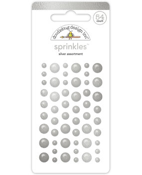 Doodlebug Design Silver Assortment Sprinkles (8214) (DISCONTINUED)