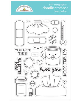 Doodlebug Design Happy Healing Doodle Stamps (8028) (DISCONTINUED)