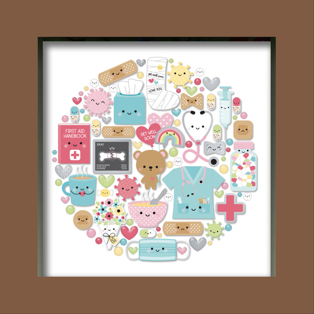 Doodlebug Design Happy Healing Shadow Box Kit (8153) (DISCONTINUED) Doodlebug Design Happy Healing Shadow Box Kit (8153) (DISCONTINUED)