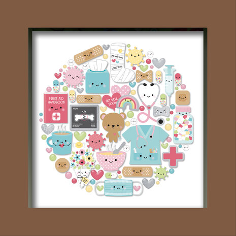 Doodlebug Design Happy Healing Shadow Box Kit (8153) (DISCONTINUED) Doodlebug Design Happy Healing Shadow Box Kit (8153) (DISCONTINUED)