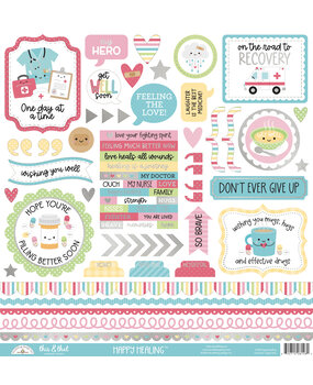 Doodlebug Design Happy Healing This & That Stickers (8148) (DISCONTINUED)