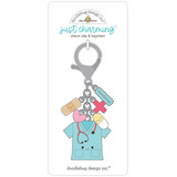 Doodlebug Design Caregiver Just Charming Clip & Keychain (8496) (DISCONTINUED)
