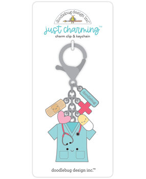 Doodlebug Design Caregiver Just Charming Clip & Keychain (8496) (DISCONTINUED) Doodlebug Design Caregiver Just Charming Clip & Keychain (8496) (DISCONTINUED)